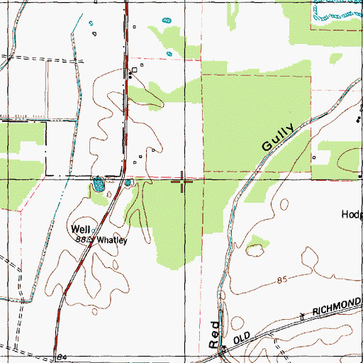Topographic Map of Austin High School Football Field and Track, TX
