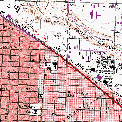 Topographic Map of Westerner Field, TX