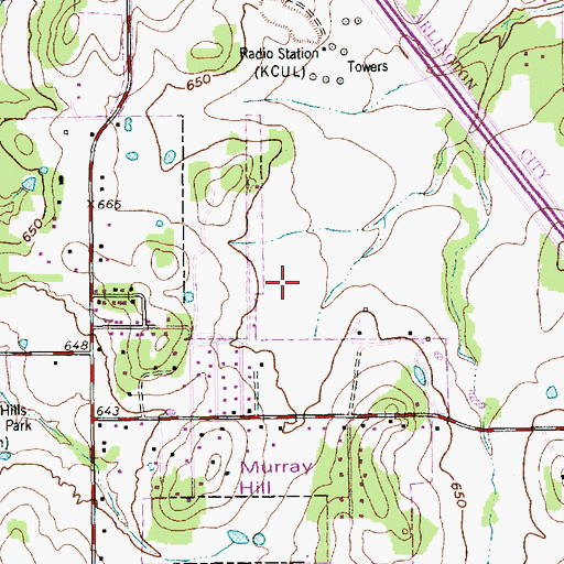 Topographic Map of Wildcat Stadium, TX