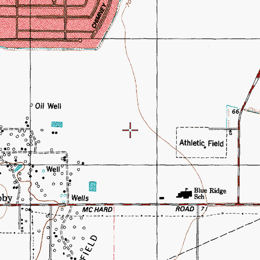 Topographic Map of Willowridge High School Football Field, TX