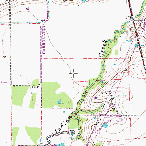 Topographic Map of American Indoor Sports Facility, TX