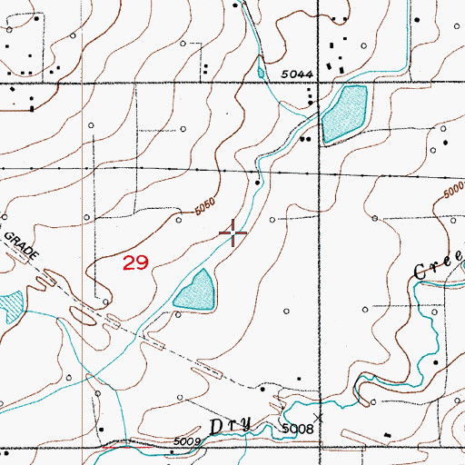 Topographic Map of Thompson Ditch, CO