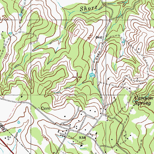 Topographic Map of Saint Andrews Episcopal Upper School Football Field, TX