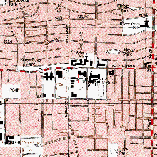 Topographic Map of Skip Lee Field, TX