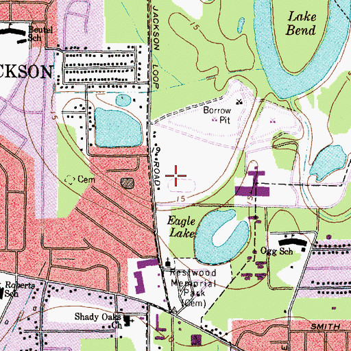 Topographic Map of Slade Field, TX