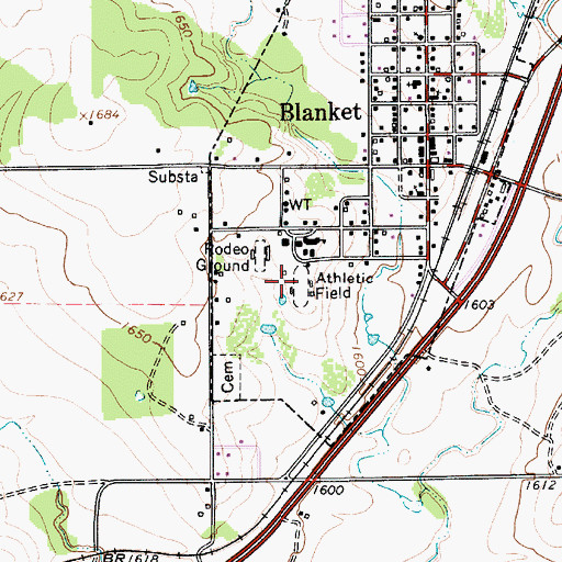 Topographic Map of Switzer Field, TX