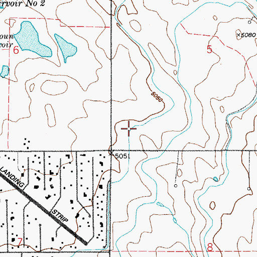 Topographic Map of East Burlington Extension Ditch, CO