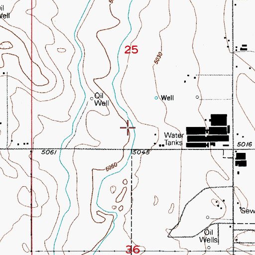Topographic Map of West Burlington Extension Ditch, CO