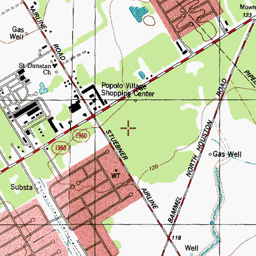 Topographic Map of Northland Christian Secondary School Football Field, TX