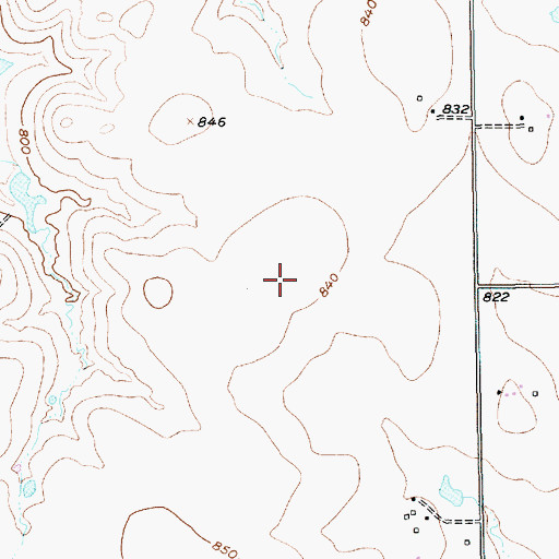 Topographic Map of Panther Stadium, TX