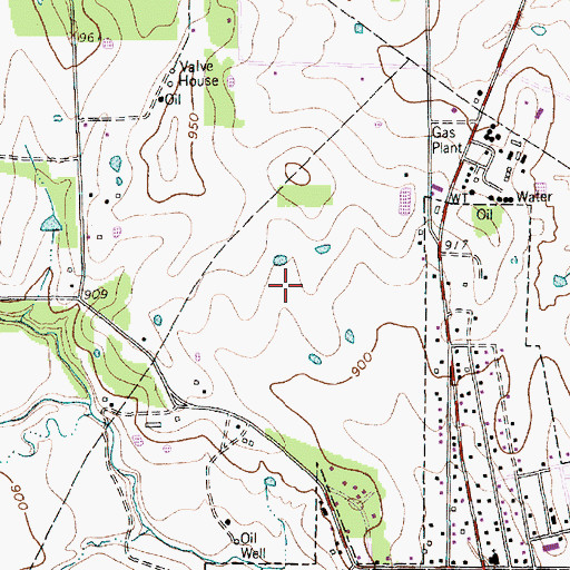 Topographic Map of Porcupine Stadium, TX