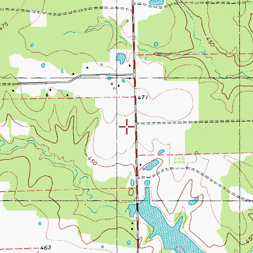 Topographic Map of Kevin Kipper Memorial Stadium, TX