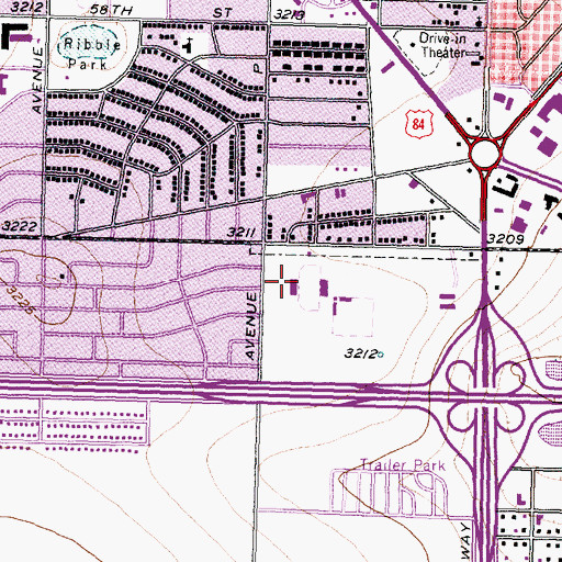 Topographic Map of Lowery Field, TX