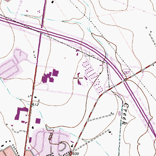 Topographic Map of Lumpkin Stadium, TX