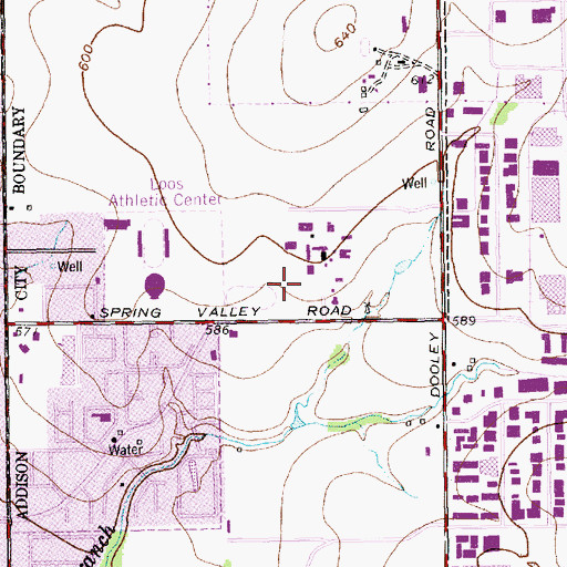 Topographic Map of Hornet Field, TX