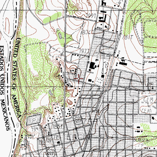Topographic Map of Eagle Field, TX