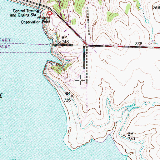 Topographic Map of Eagle Stadium, TX