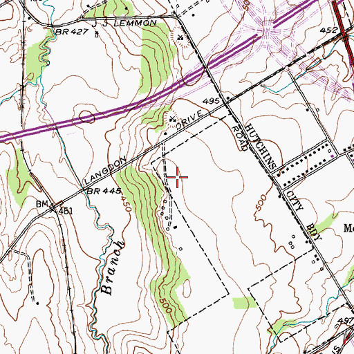 Topographic Map of Eagle Stadium, TX