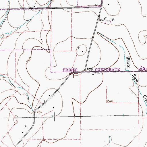 Topographic Map of EDS Superdrome, TX