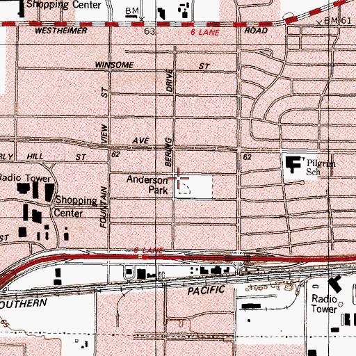 Topographic Map of Clemmons Field, TX