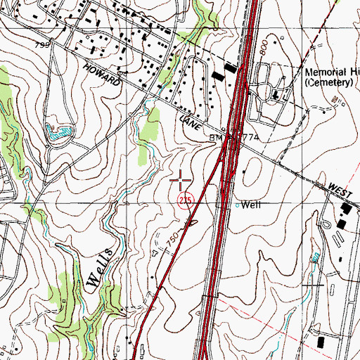 Topographic Map of Connally Stadium, TX