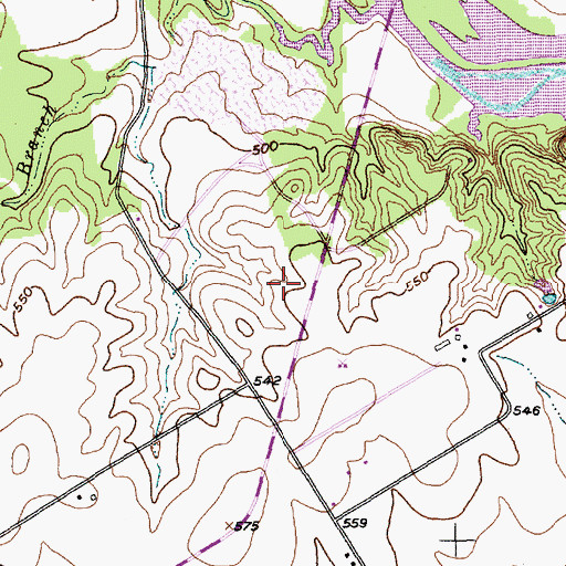 Topographic Map of Cougar Stadium, TX