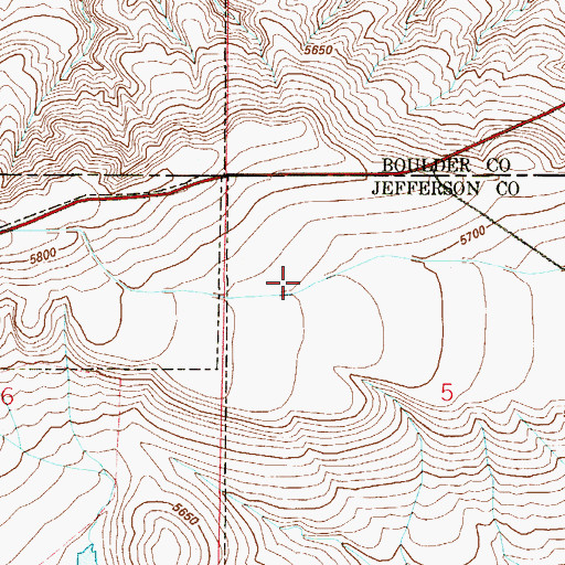 Topographic Map of Upper Church Ditch, CO