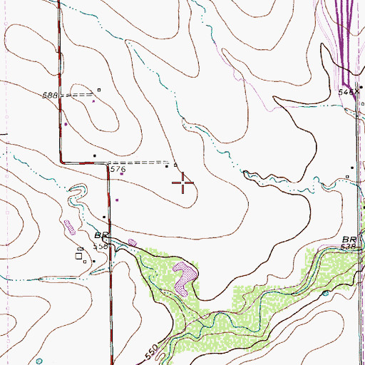 Topographic Map of Bowie High School Stadium, TX