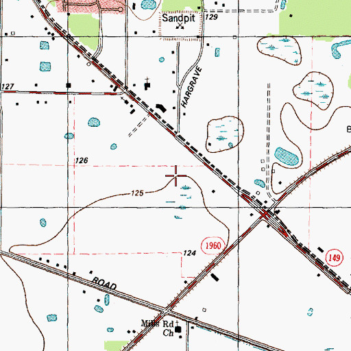 Topographic Map of Aerodrome Willowbrook, TX