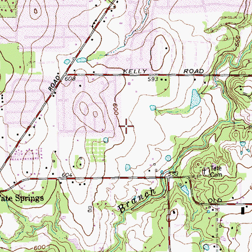Topographic Map of Arlington Martin High School Stadium, TX