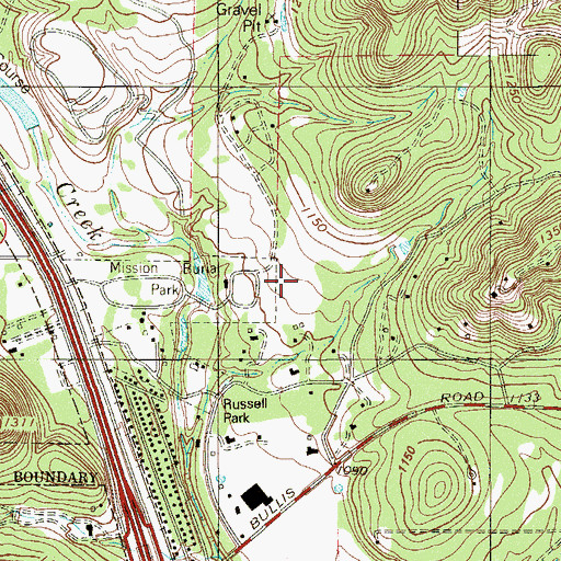 Topographic Map of Texas Miltary Institute Baseball Field, TX