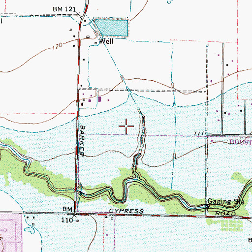 Topographic Map of Mayde Creek Junior High School Baseball Field, TX