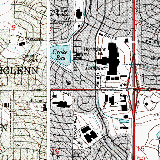Topographic Map of Tuck Lateral, CO