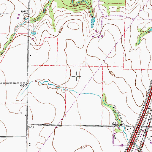 Topographic Map of John Clark Field, TX