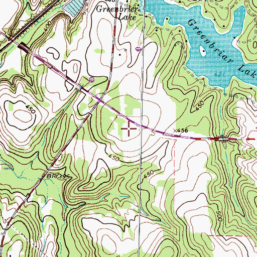 Topographic Map of Tyler Sports Complex, TX