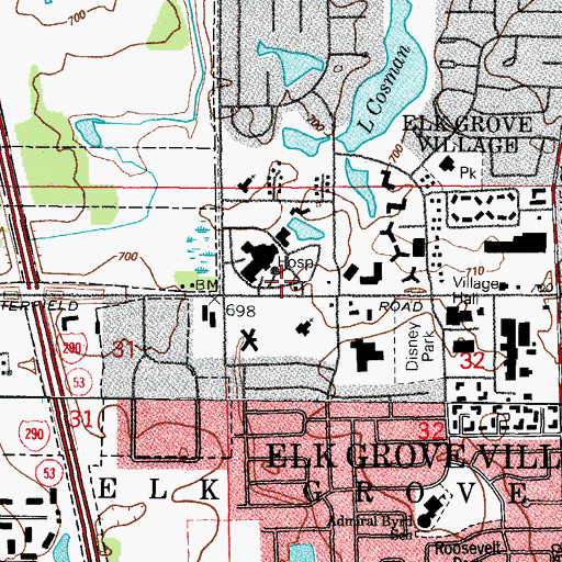 Topographic Map of Wimmer Medical Plaza, IL