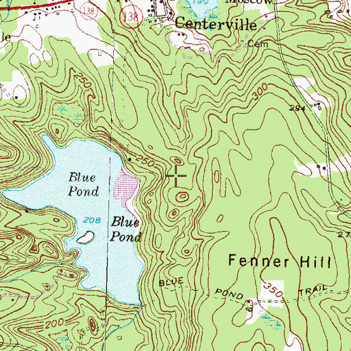 Topographic Map of Rockville State Management Area, RI