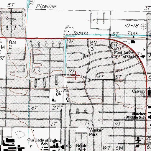 Topographic Map of Goodson Park, TX