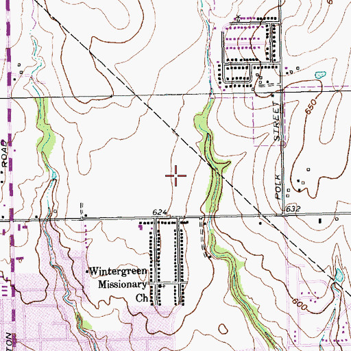 Topographic Map of Grimes Park, TX