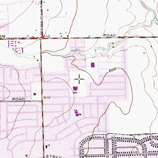 Topographic Map of Groves Park, TX