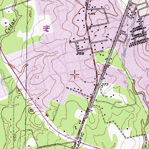 Topographic Map of Gulf Park, TX