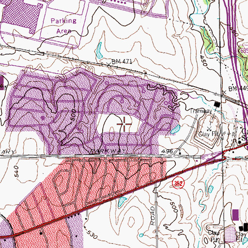 Topographic Map of Galloway Park, TX