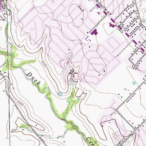Topographic Map of Freedom Park, TX