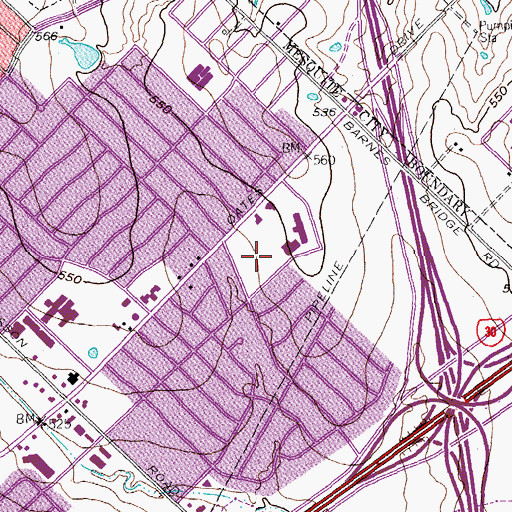 Topographic Map of Florence Park, TX