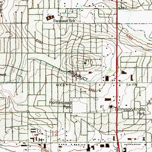 Topographic Map of Juchem Ditch, CO