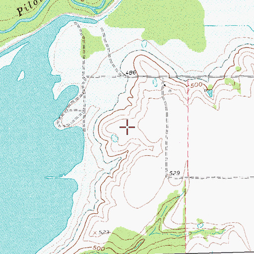 Topographic Map of Elm Creek Park, TX