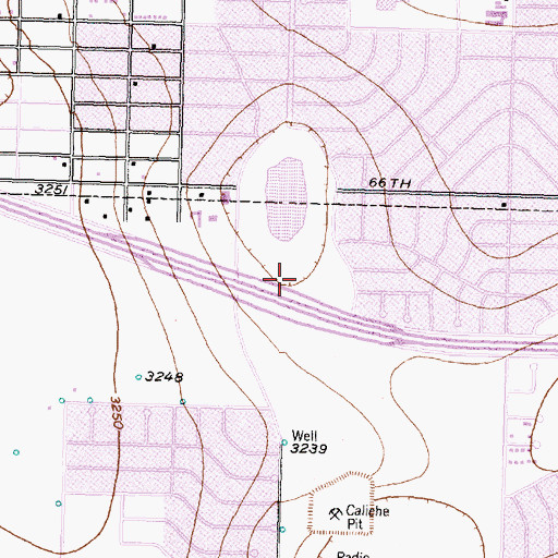 Topographic Map of Elmore Park, TX