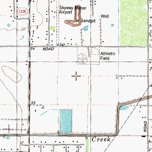 Topographic Map of Dads Club Community Park, TX