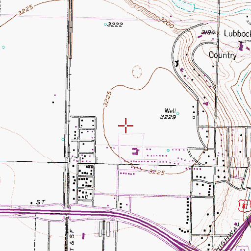 Topographic Map of Davies Park, TX