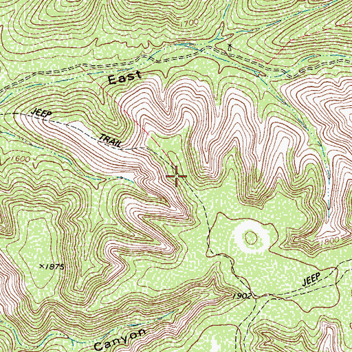 Topographic Map of Devils River State Natural Area, TX